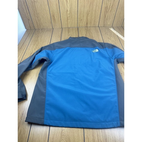 The North Face mens Jacket sz L Amvy T183 Gray Blue two tone Soft Shell adult - Picture 14 of 16